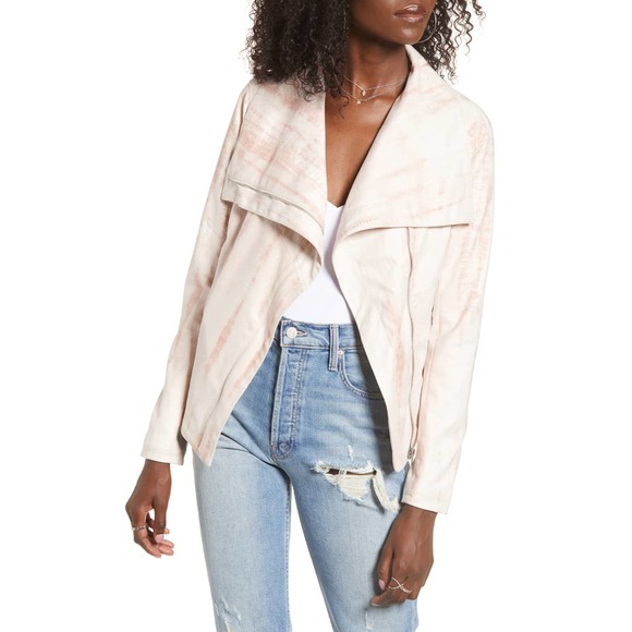 Blank NYC Jackets & Blazers - BLANKNYC Tie Dye Faux Suede Drape Jacket